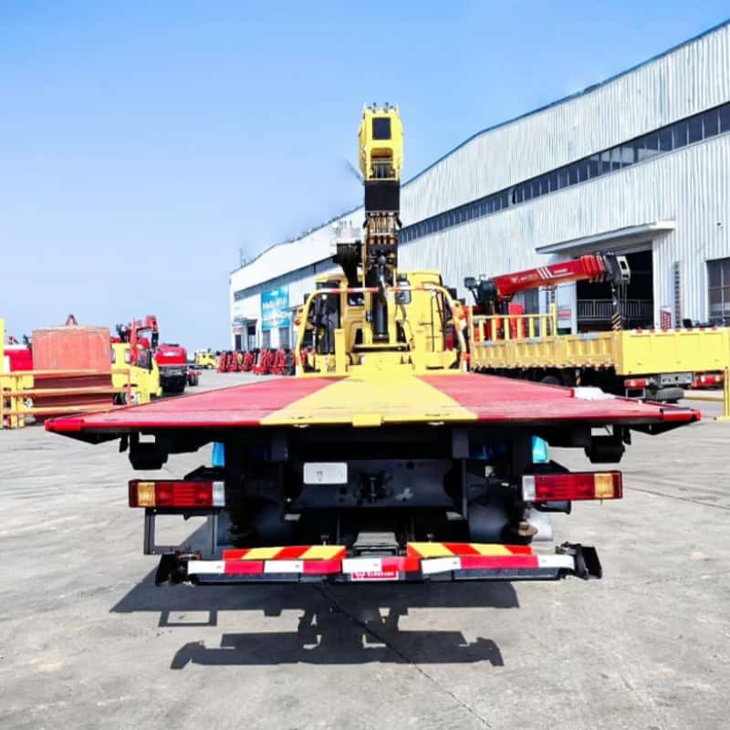 Shacman 12ton straight arm crane truck