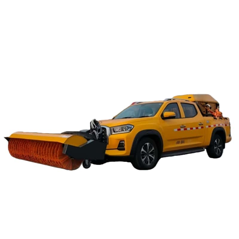 SAIC Pickup Snow Removal Vehicle with Integrated Plow & Spreader