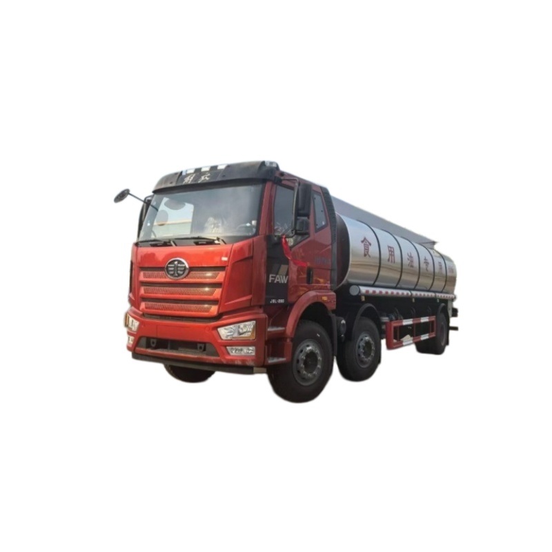 FAW 8x4 20000L Food-Grade Stainless Steel Edible Oil Transport Truck
