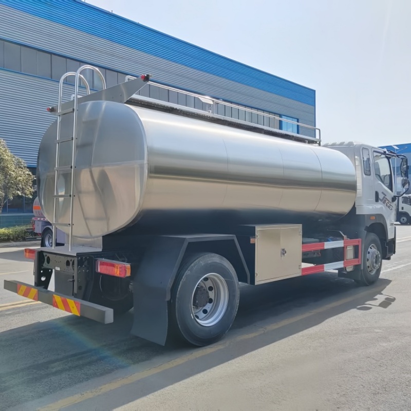 FAW 10-ton class single-axle fresh milk transport tanker