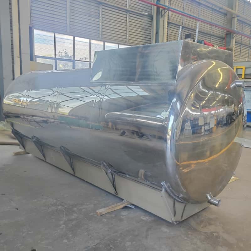 Mirror Polished Stainless Steel Water Tank Body for 4x2 Water Supply Truck