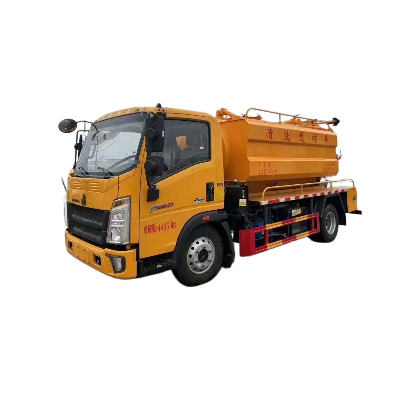 Sinotruk HOWO Blue Plate Combined Sewer Jetting and Vacuum Truck