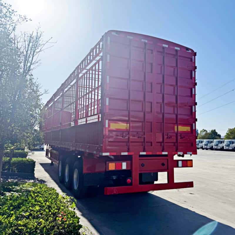13-meter three-axle fence semi-trailer