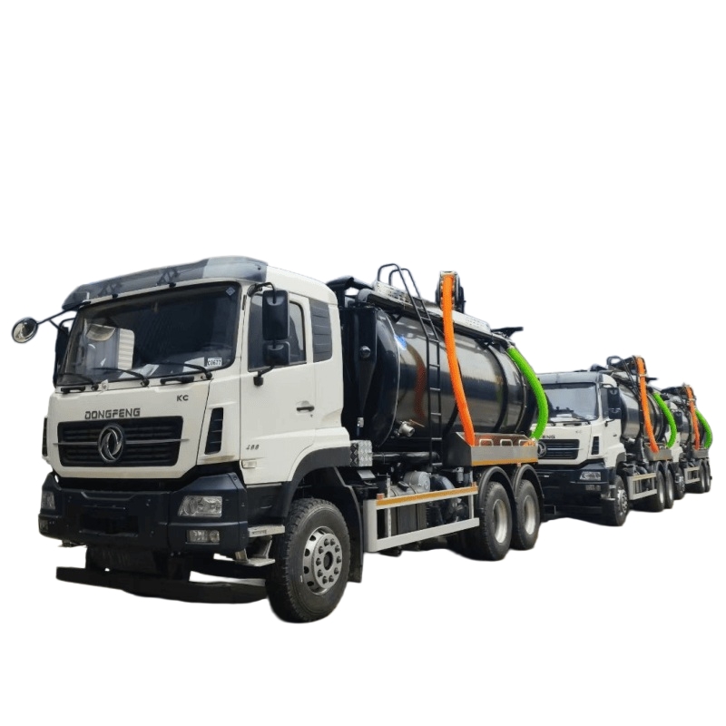Dongfeng 6×4 Combined Jetting & Vacuum Sewer Truck for Russia