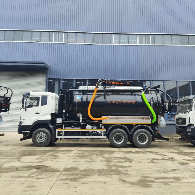 Dongfeng 6×4 Combined Jetting & Vacuum Sewer Truck for Russia