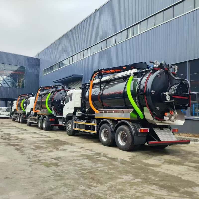 Dongfeng 6×4 Combined Jetting & Vacuum Sewer Truck for Russia