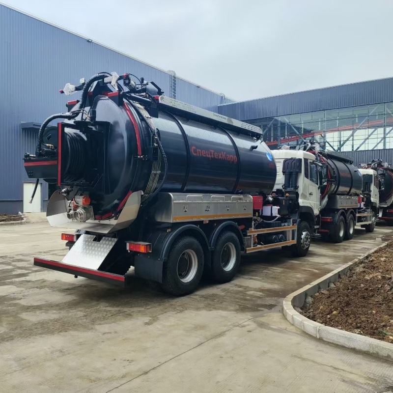 Dongfeng 6×4 Combined Jetting & Vacuum Sewer Truck for Russia