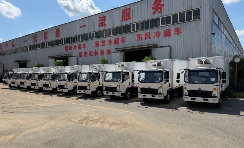 Batch Refrigerated Trucks Delivered to South America | China Factory Export Project